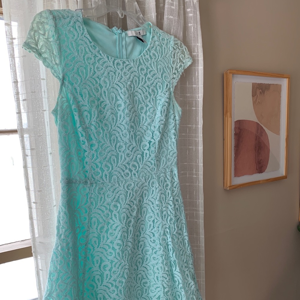Mint green dress